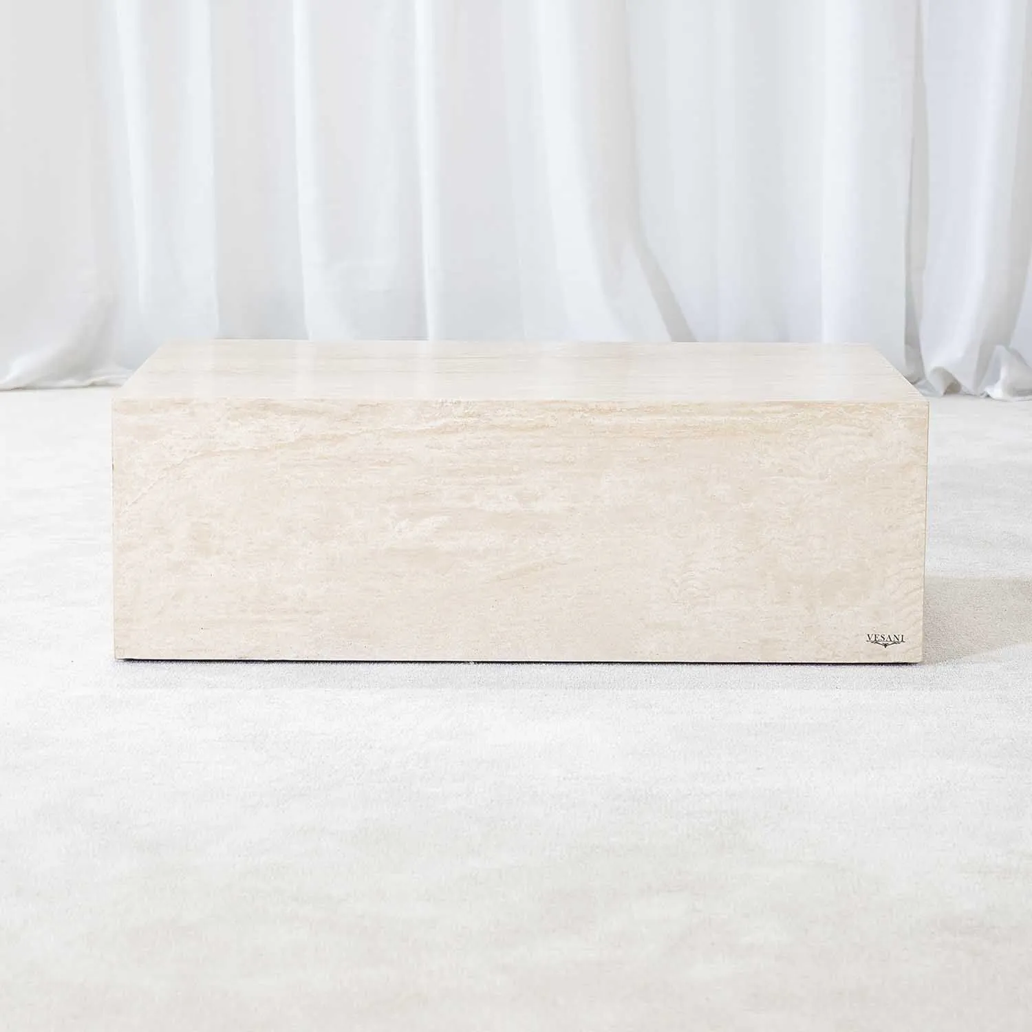 Marmor Soffbord Beige Travertine - Aphrodite