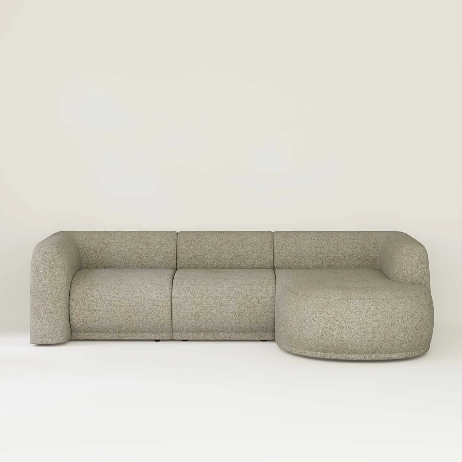 Divansoffa 294cm Höger Beige - Bel Air