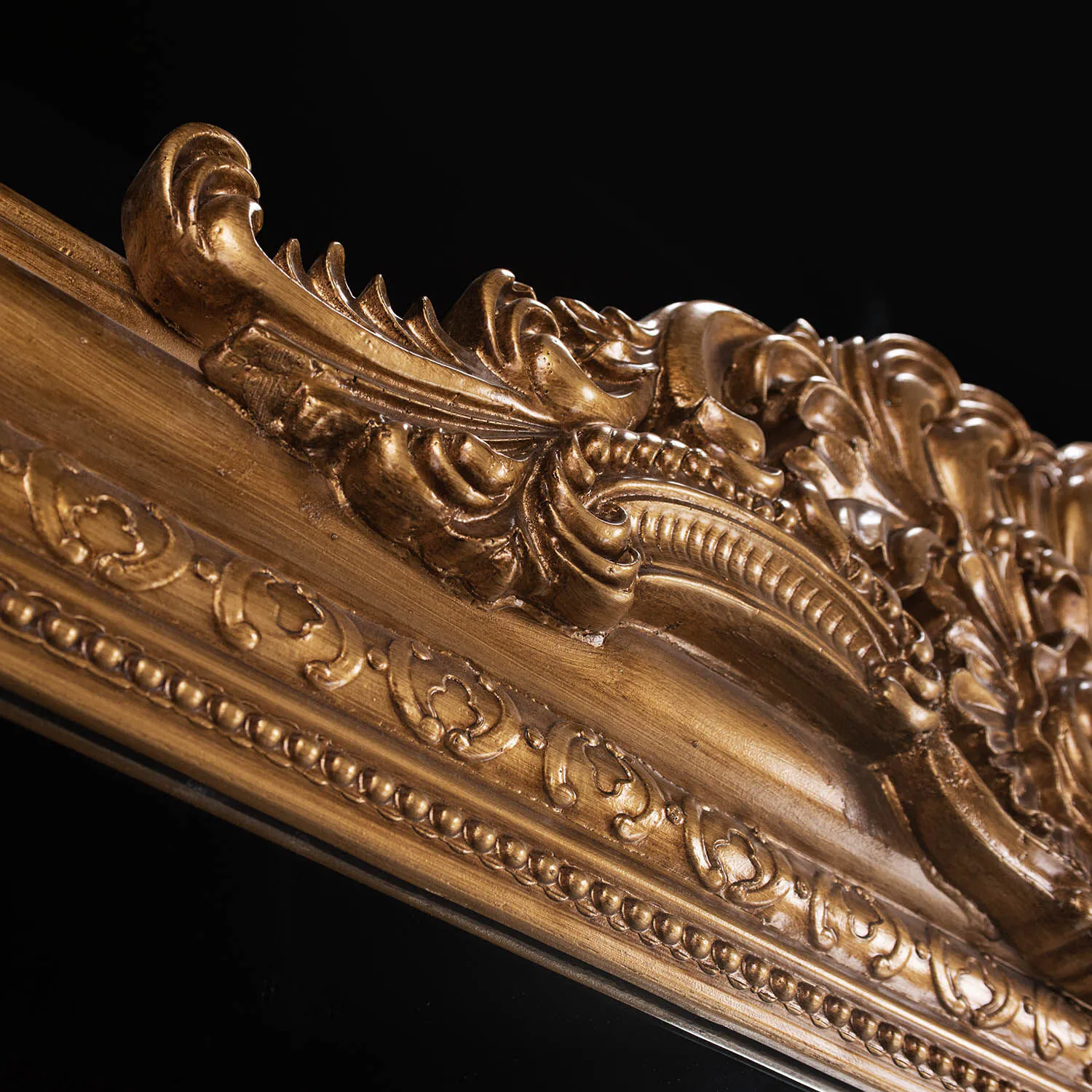 Fransk Antik Helkroppsspegel 120x200cm Guld Napoleon