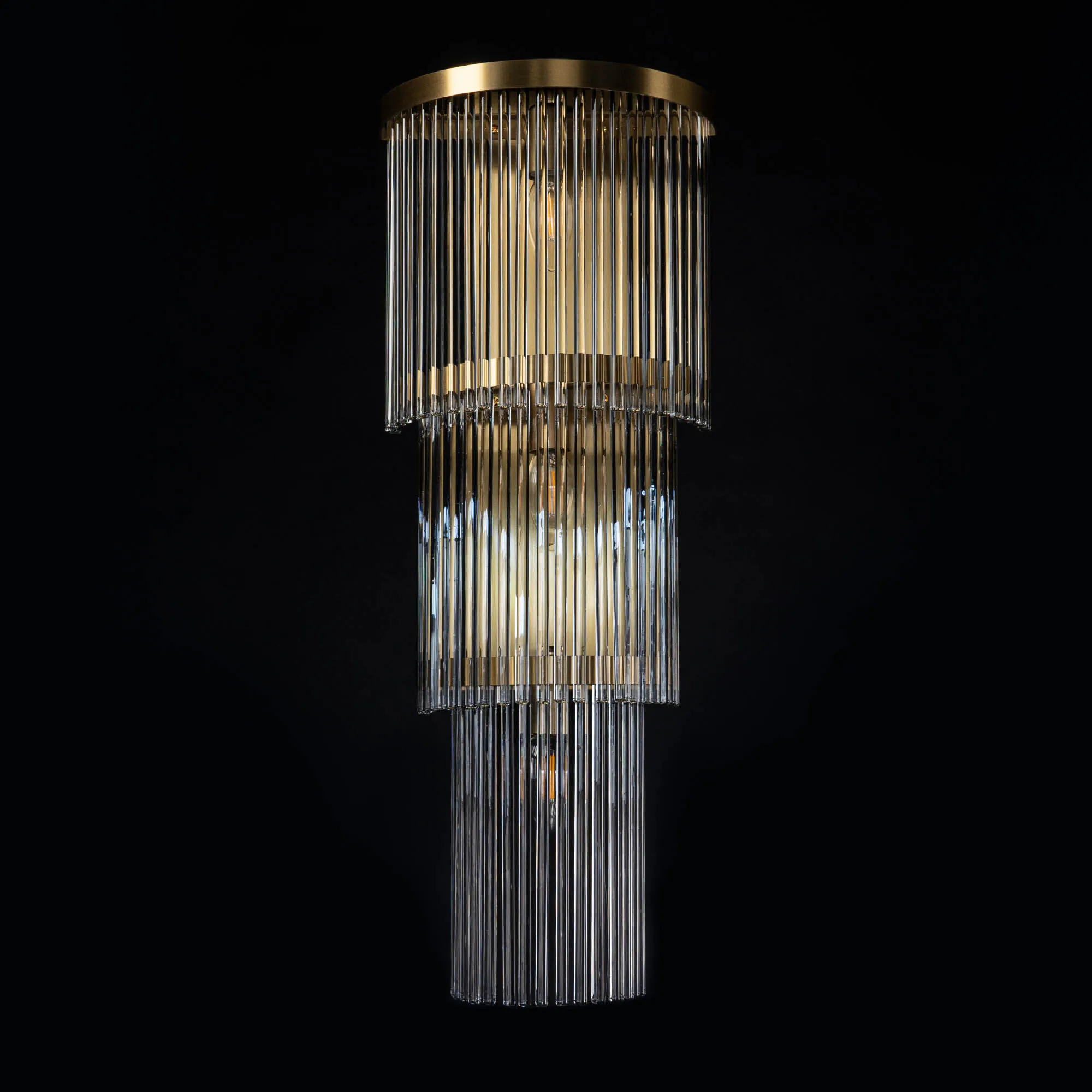 Kristall Vägglampa Venice Guld H65cm