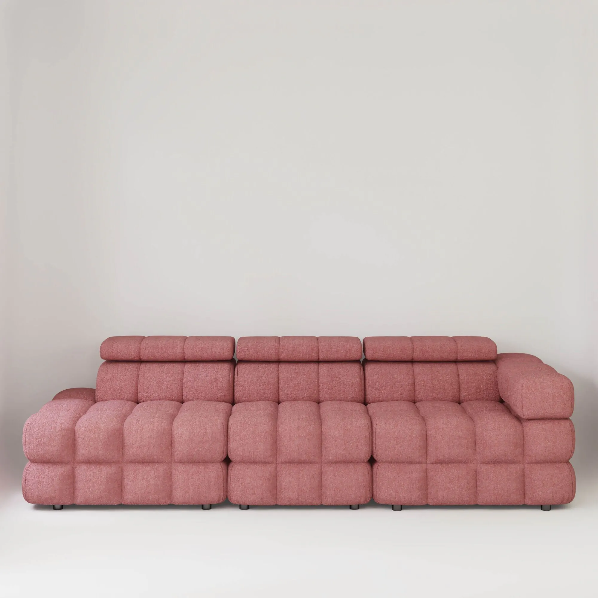 Soffa 3-sits 288cm Rosa Armstöd Höger - Paris