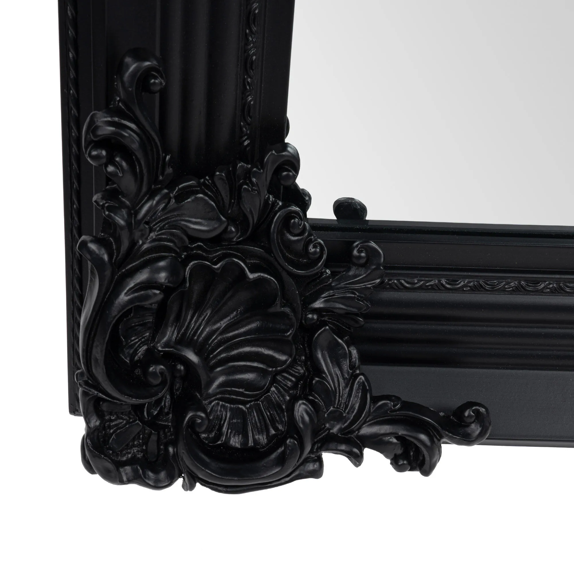 Stor Helkroppsspegel 120x240cm Svart Queen
