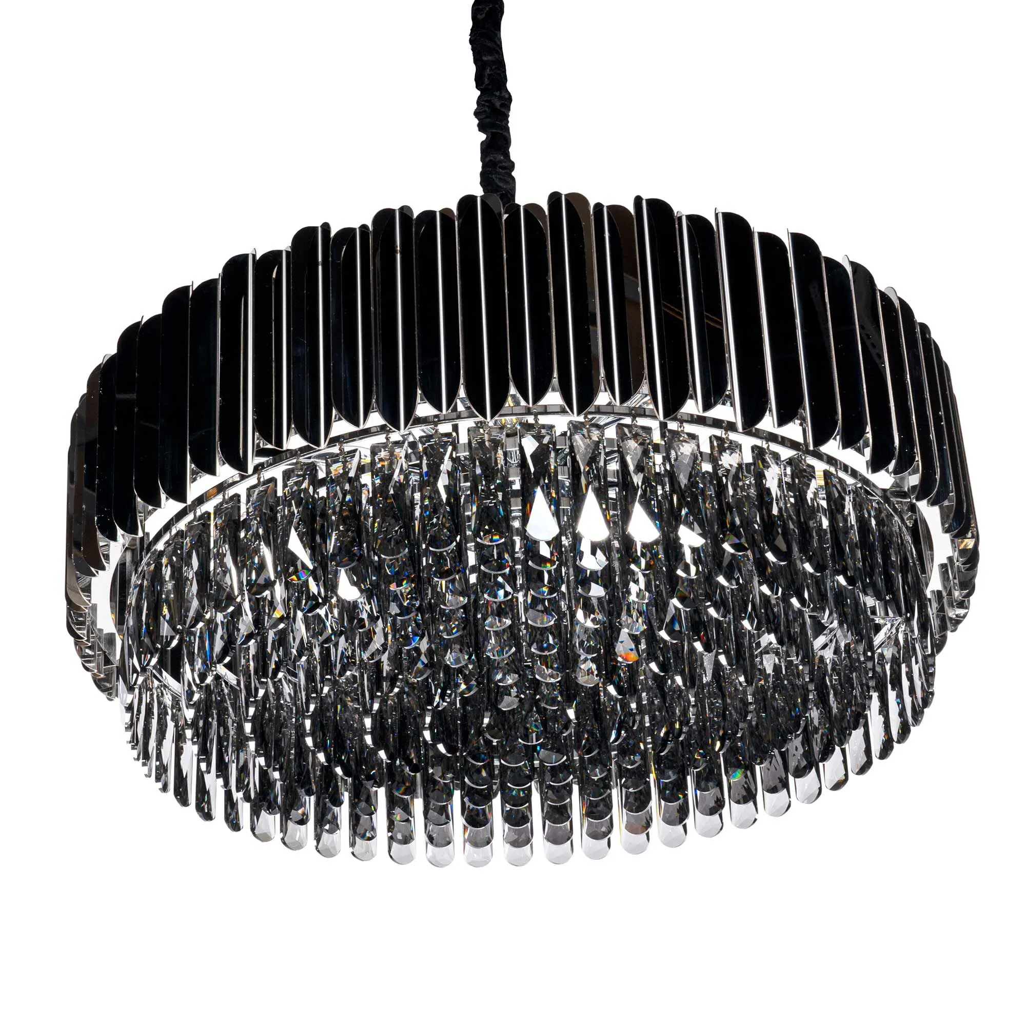 Kristallkrona Liljeholmen Krom Ø 80cm