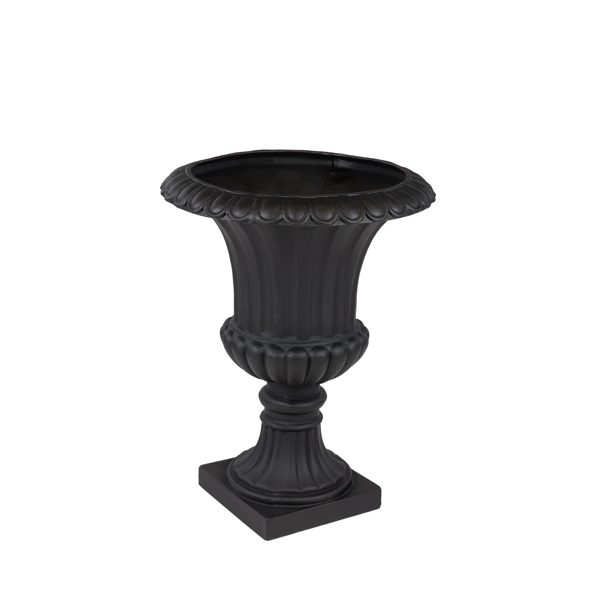Utekruka Urna Svart Aluminium Portofino H72 cm