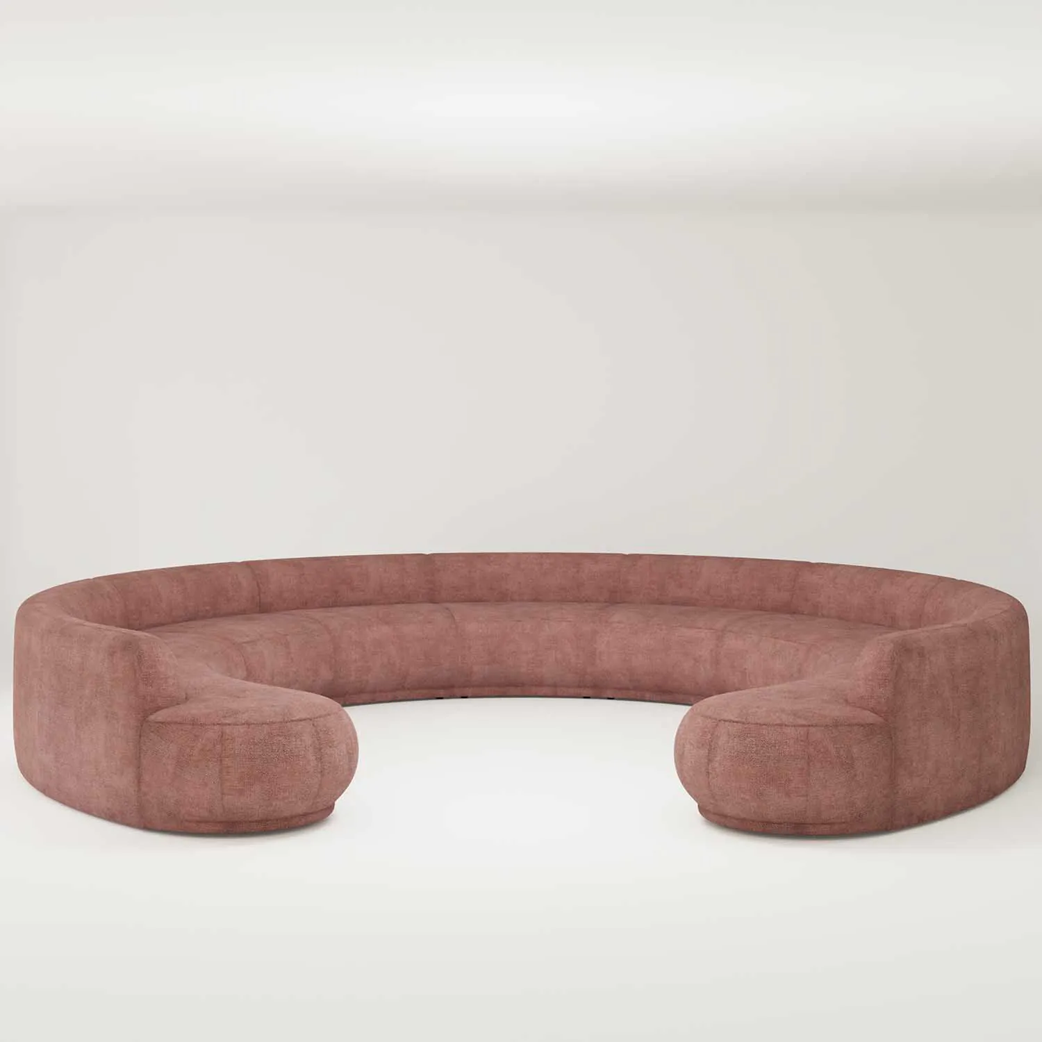 U-Modulsoffa 520cm Rosa - Bel Air