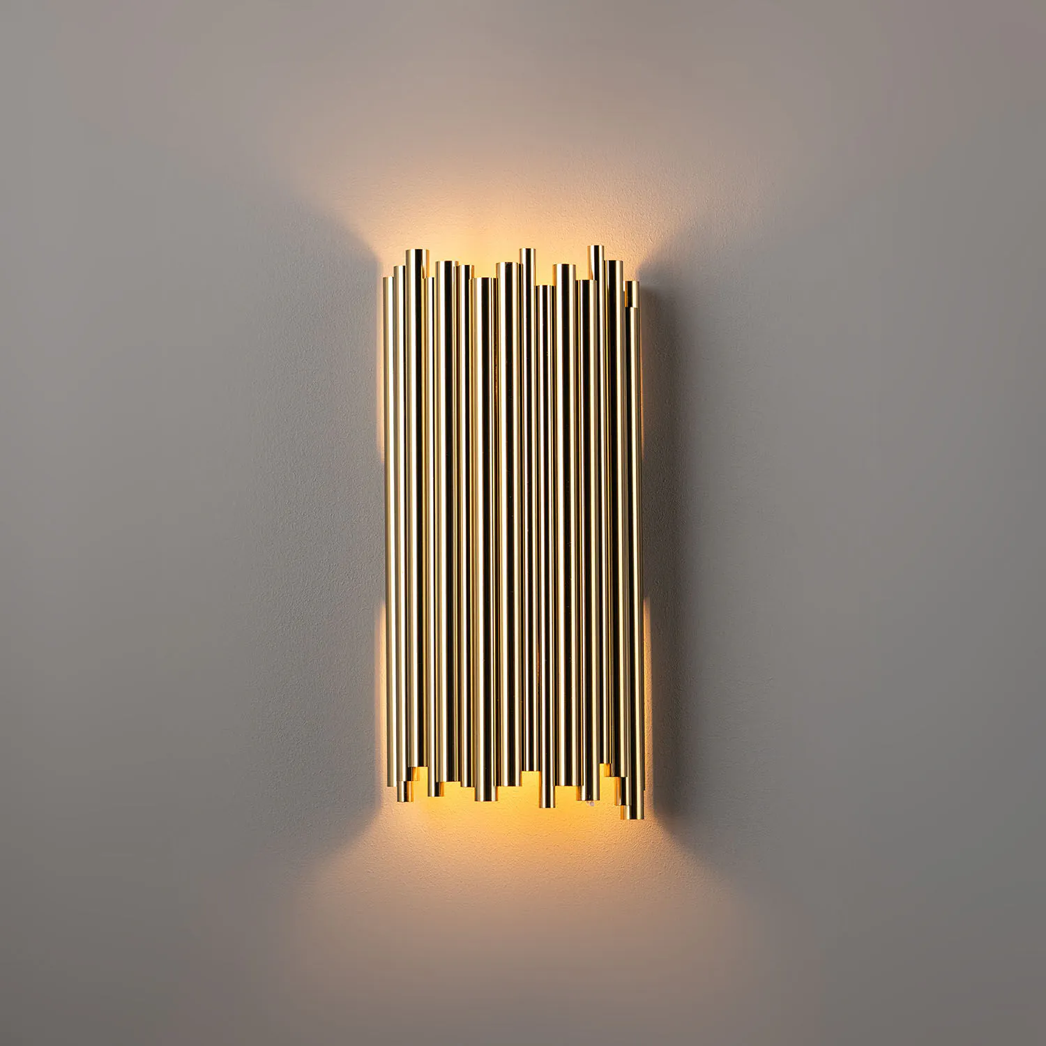 Vägglampa Guld H40cm - Monaco