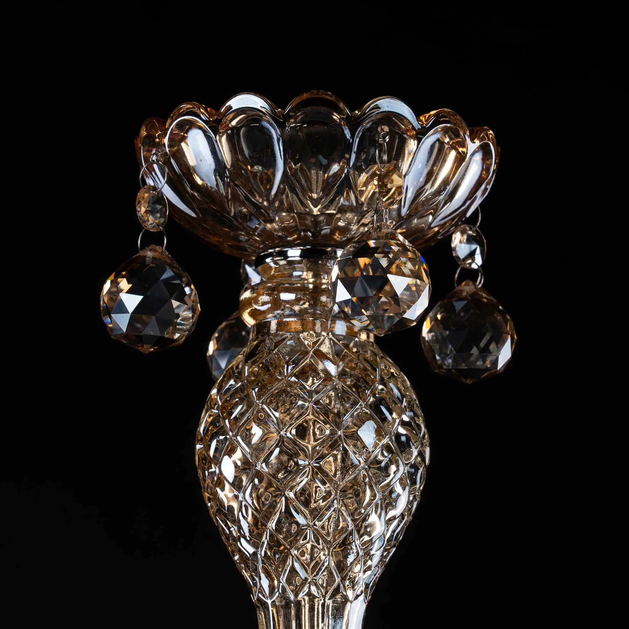 Kristall Vägglampa Krom Haag H50 cm
