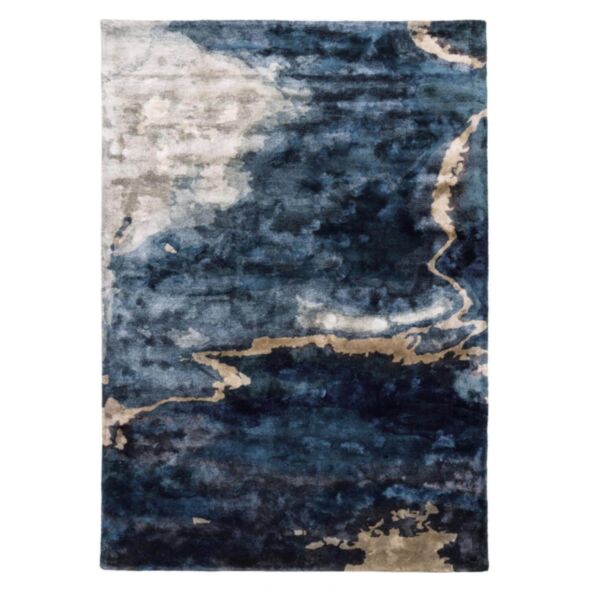 Blå Viskosmatta 200x300cm - Escape