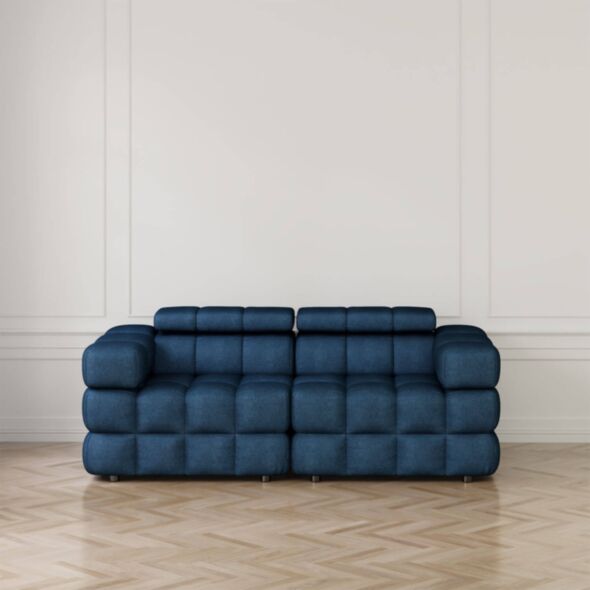 Soffa 2-sits 210cm Mörkblå  - Paris