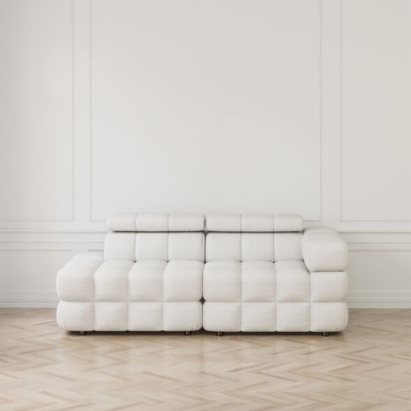 Soffa 2-sits 213cm Vit Armstöd Höger - Paris
