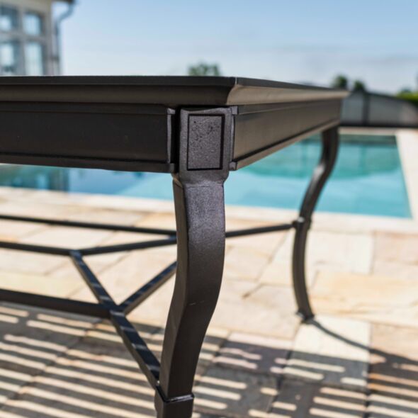 Matbord Utomhus Svart Aluminium St Tropez 320cm
