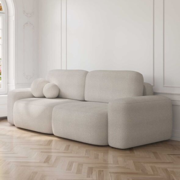 Soffa 3-sits 253cm Ivory - Huntington