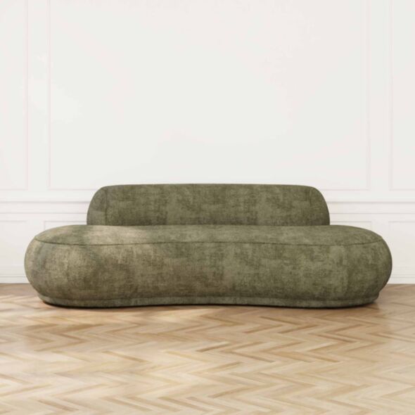 Soffa 3-sits 253cm Grön - Bel Air