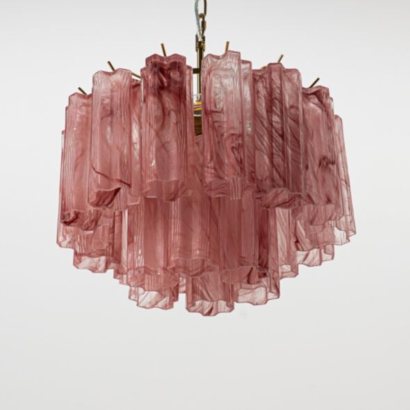 Kristallkrona Ø45 Rosa Alabaster/Mässing - Cagliari