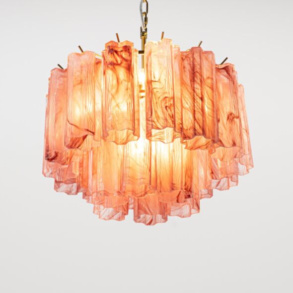Kristallkrona Ø45 Rosa Alabaster/Mässing - Cagliari
