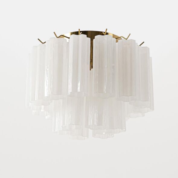 Taklampa Hall Ø45 Opal/Mässing - Cagliari