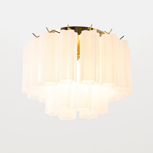 Taklampa Hall Ø45 Opal/Mässing - Cagliari