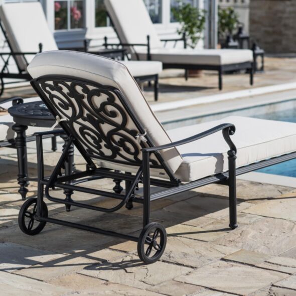 2-Pack Solsängar med Bord - Amalfi