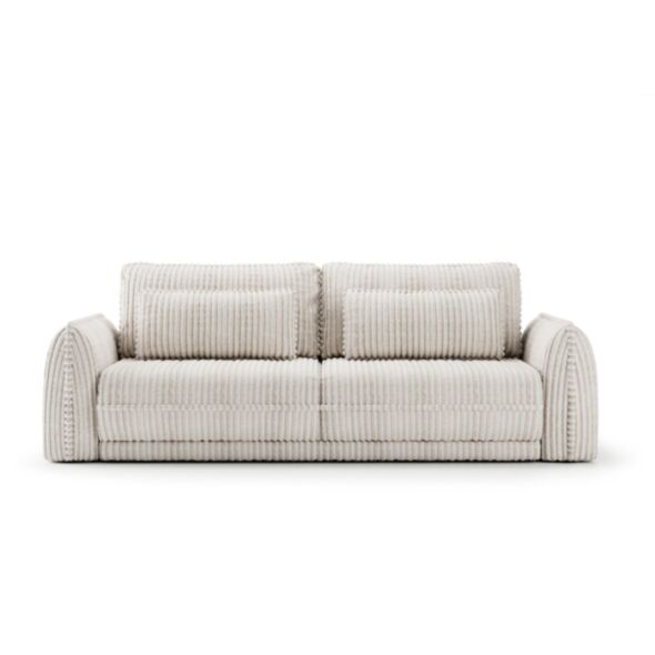 Soffa 3-sits 253cm Fluffig Vit - Stockholm