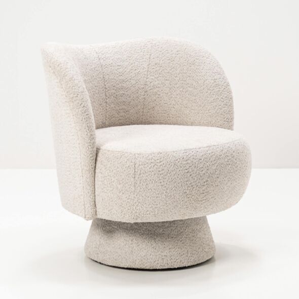 Fåtölj Beige Boucle - Belgravia