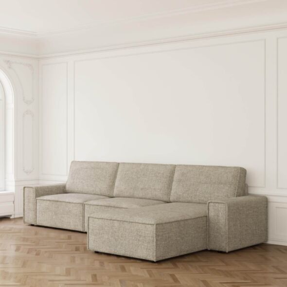 Divansoffa 353cm Grå Höger - Sydney