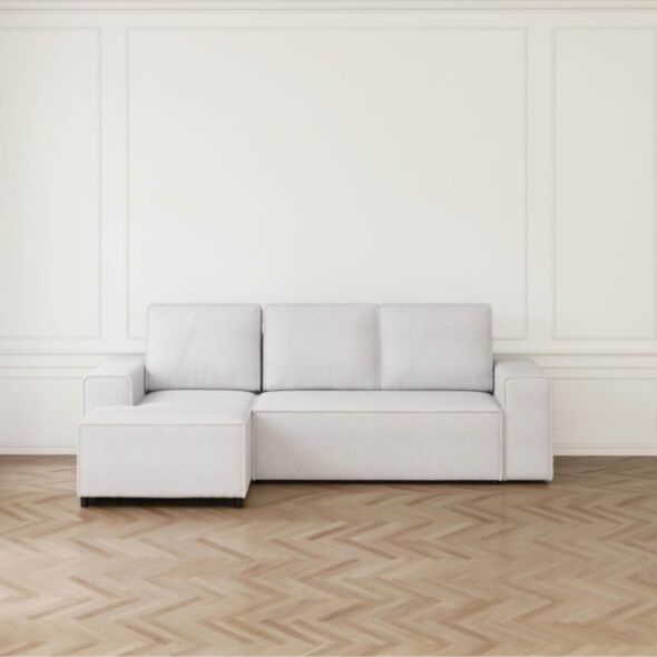 Bäddsoffa Divan Vänster 255cm Ivory - Sydney