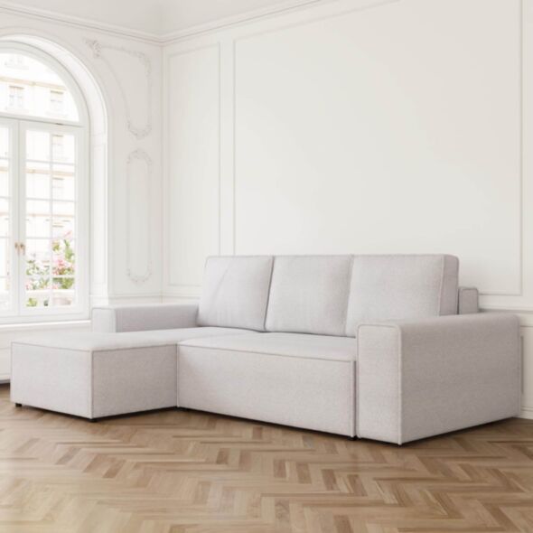 Bäddsoffa Divan Vänster 255cm Ivory - Sydney