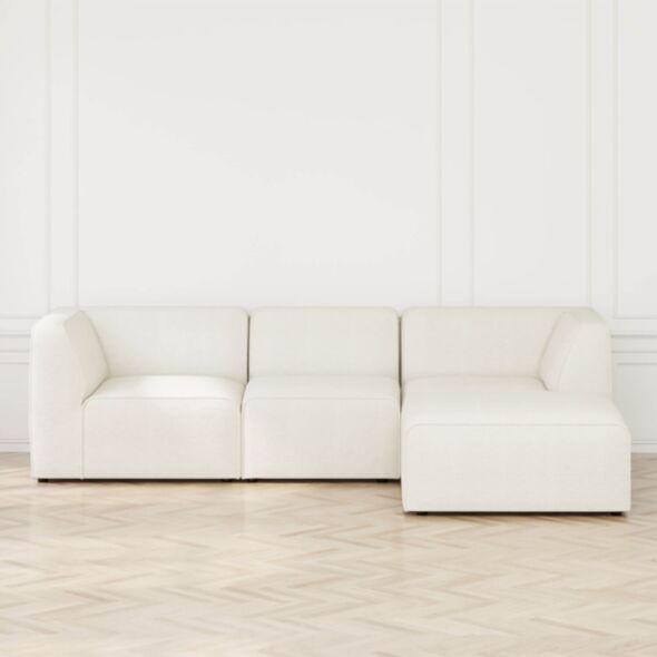 Divansoffa Höger 278cm Vit - London
