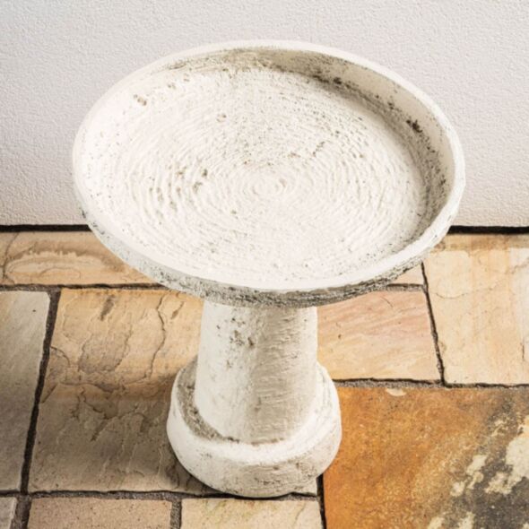 Fågelbad 47x54cm Vit - Fabia