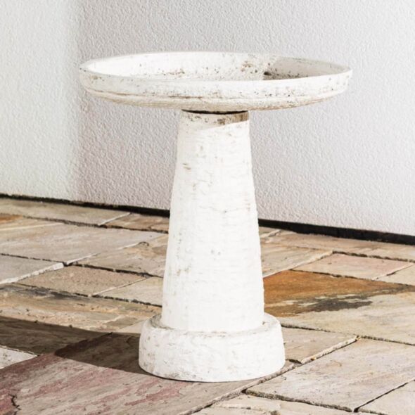 Fågelbad 47x54cm Vit - Fabia