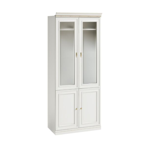 Vit Garderobsmodul 2D02 Glas - Monte Carlo