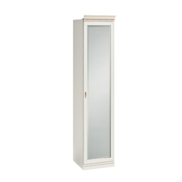 Vit Garderobsmodul 1D-07 Höger Spegel - Monte Carlo