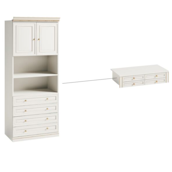 Vit Garderobsmodul 2D05 Panel - Monte Carlo