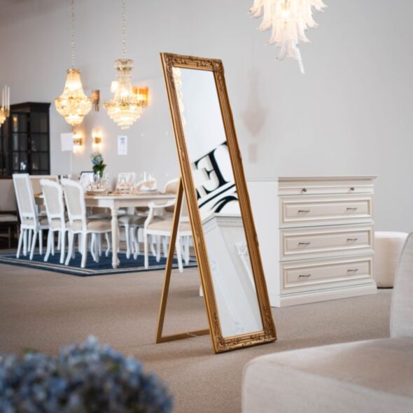 Golvspegel Guld 50x170cm Alfred
