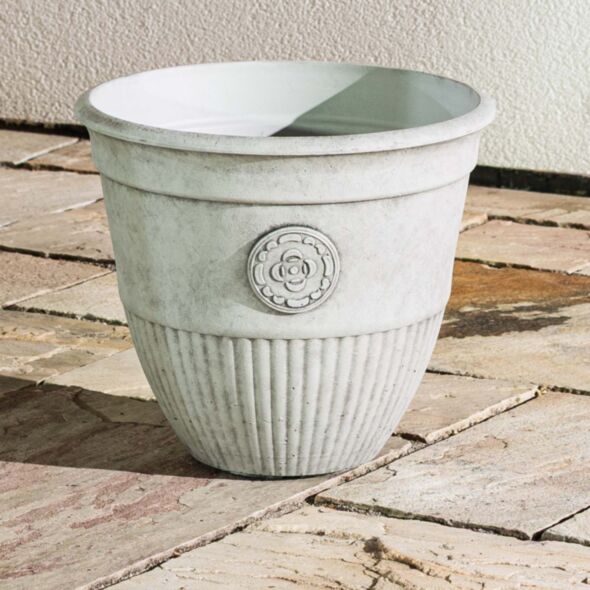Grå Kruka Utomhus 36x30cm - Antonella