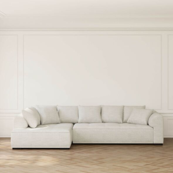 Divansoffa Vänster 325cm Greige - Beverly Hills
