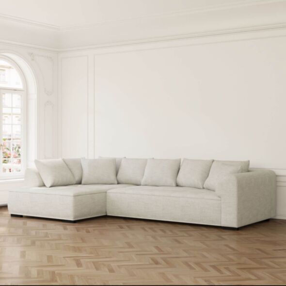 Divansoffa Vänster 325cm Greige - Beverly Hills