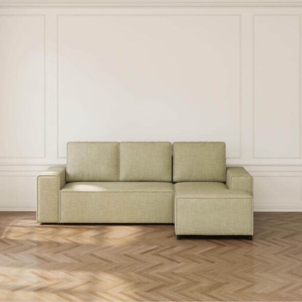 Bäddsoffa Divan Höger 255cm Grön - Sydney