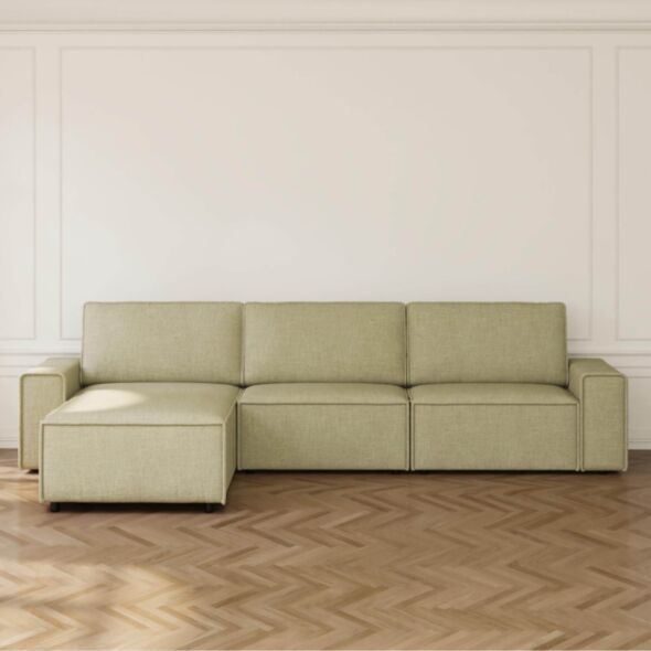Divansoffa 353cm Grön Vänster - Sydney