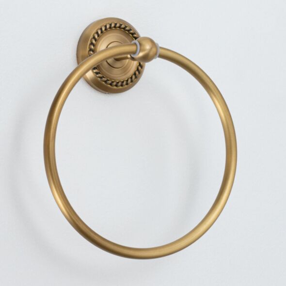 Handdukshängare Ring Antik Mässing - Kensington