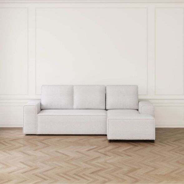 Bäddsoffa Divan Höger 255cm Ivory - Sydney