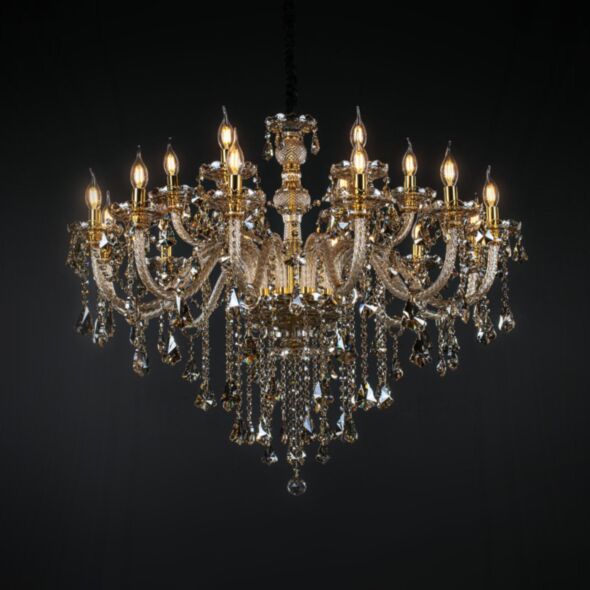 Kristallkrona Ø100cm Cognac - Genéve