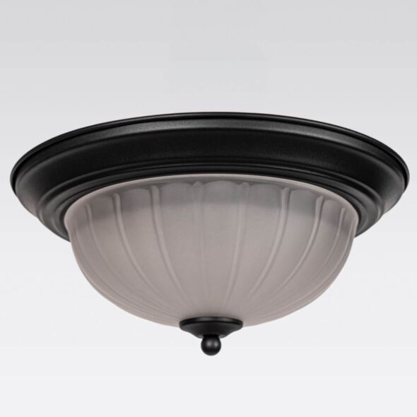 Takplafond Ø33cm Rustik Svart - Monterey