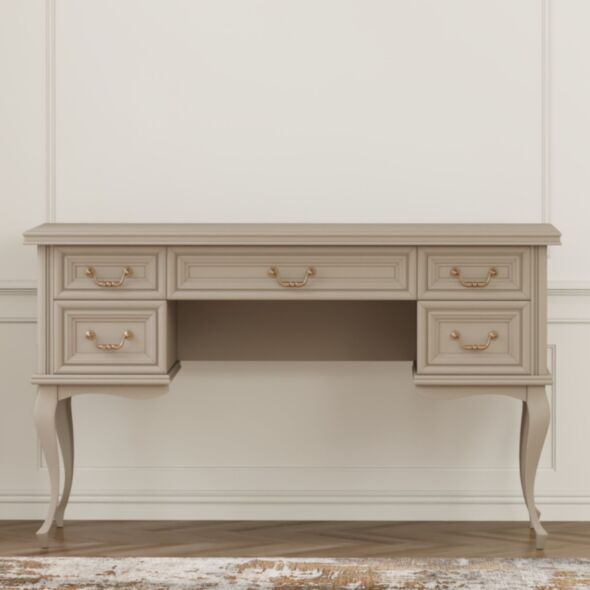 Klassiskt Greige Sminkbord 132cm - Versaille