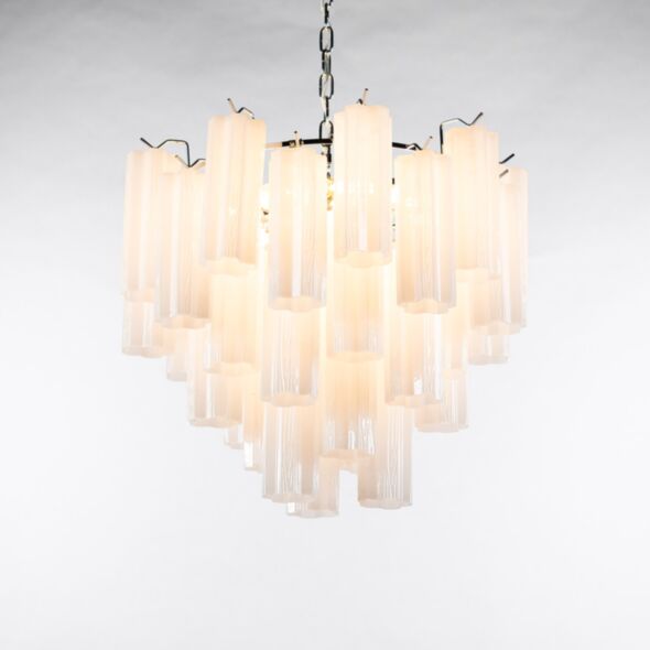 Kristallkrona Ø58xH50cm Opal/Krom - Cagliari