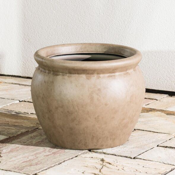 Beige Kruka Utomhus 48x37cm  - Alessa