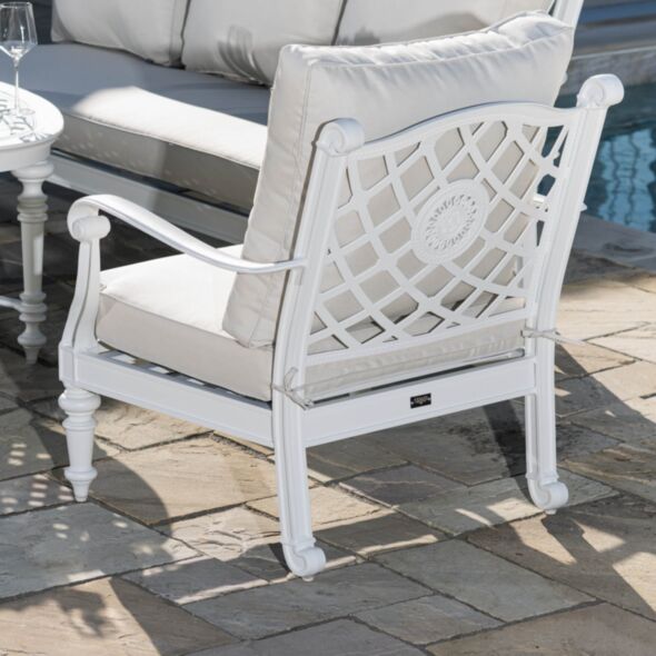 Loungegrupp Vit Aluminium 2-pers - Florence