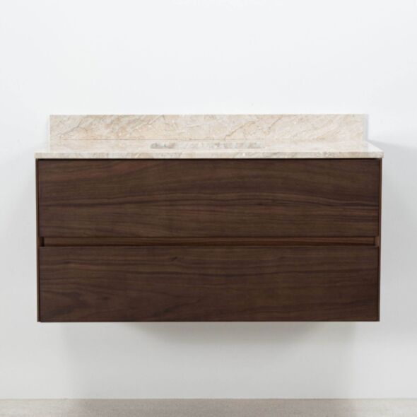 100cm Marstrand Valnöt med Beige marmor