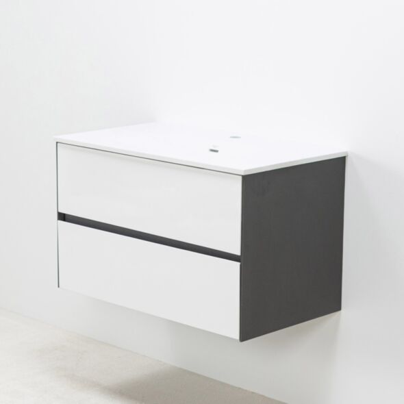 Badrumskommod Vit 80cm Vit Helgjuten - Marstrand