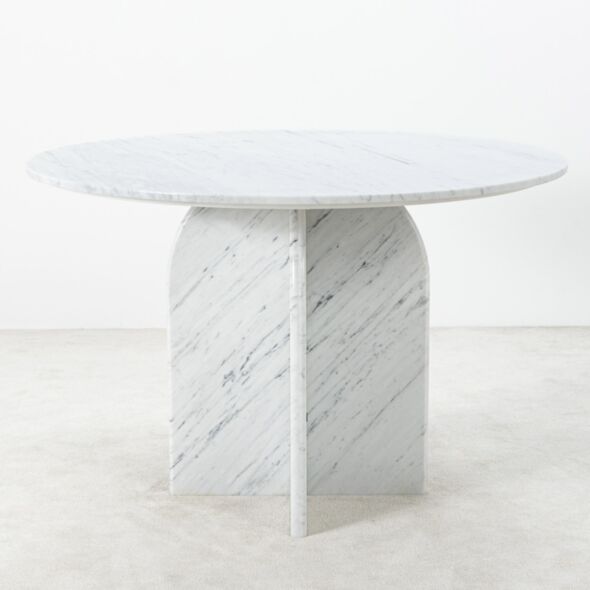 Runt Matbord Marmor Vit Ø120cm - Matisse